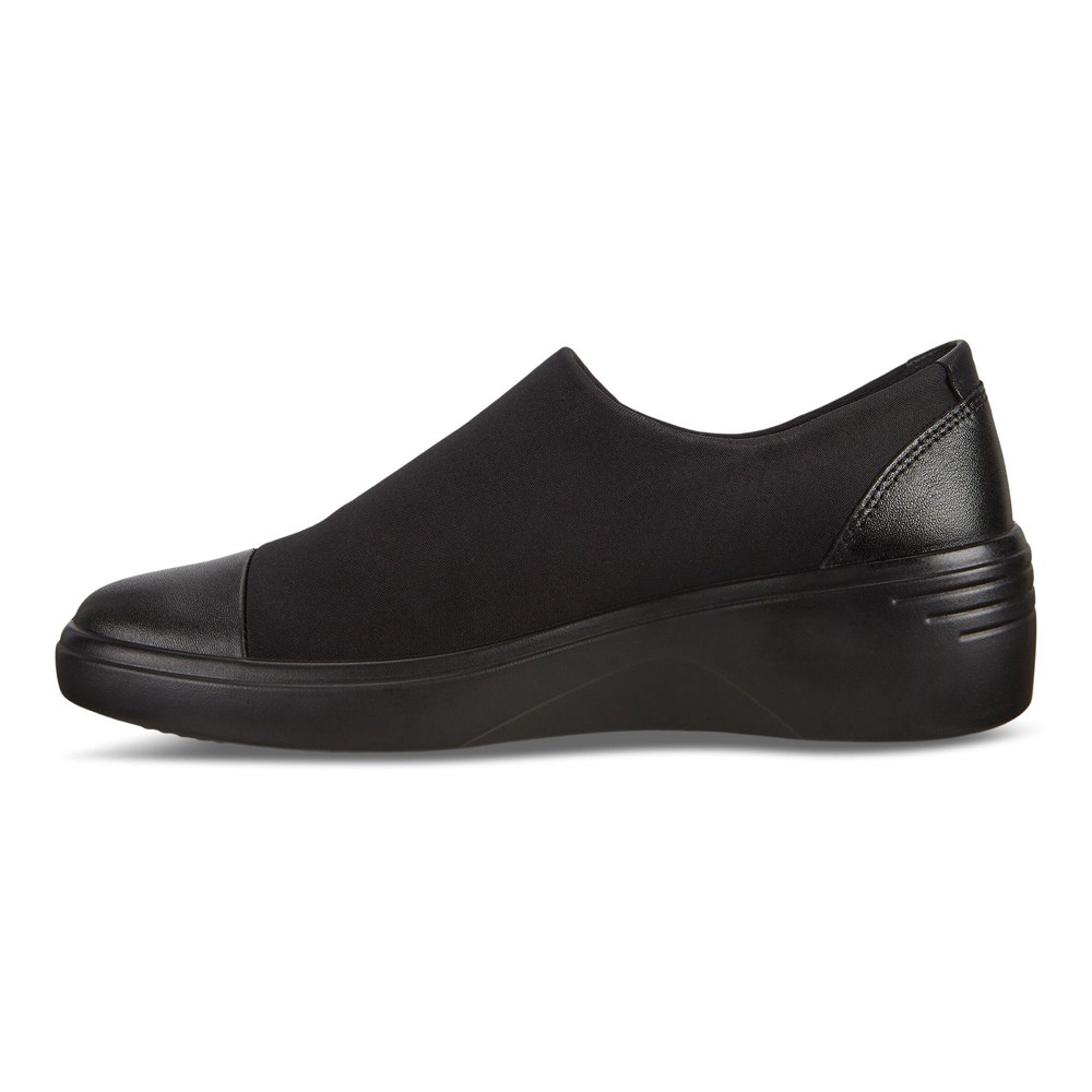 Slip On Mujer - ECCO Soft 7 Wedge - Negros - LNX376801